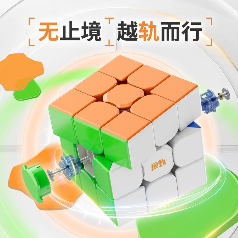 Yongjun Trackless Third-Order Rubik'S Cube Micro Crankshaft Omni-Directional Spherical Axis Magnetic Force Yj Trackless Third-Order Children'S Puzzle Rubik'S Cube Toy - Image 2